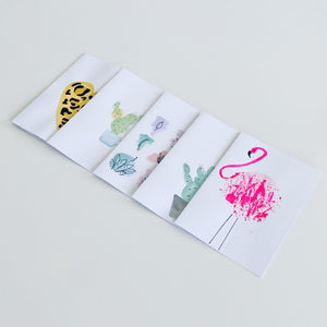 Hand Painted Gift Card - Set of 5