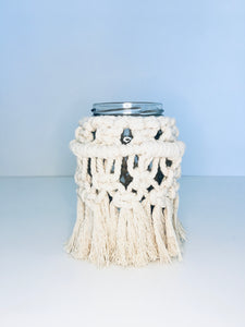 Natural Macrame Vase/Jar Twisted - M