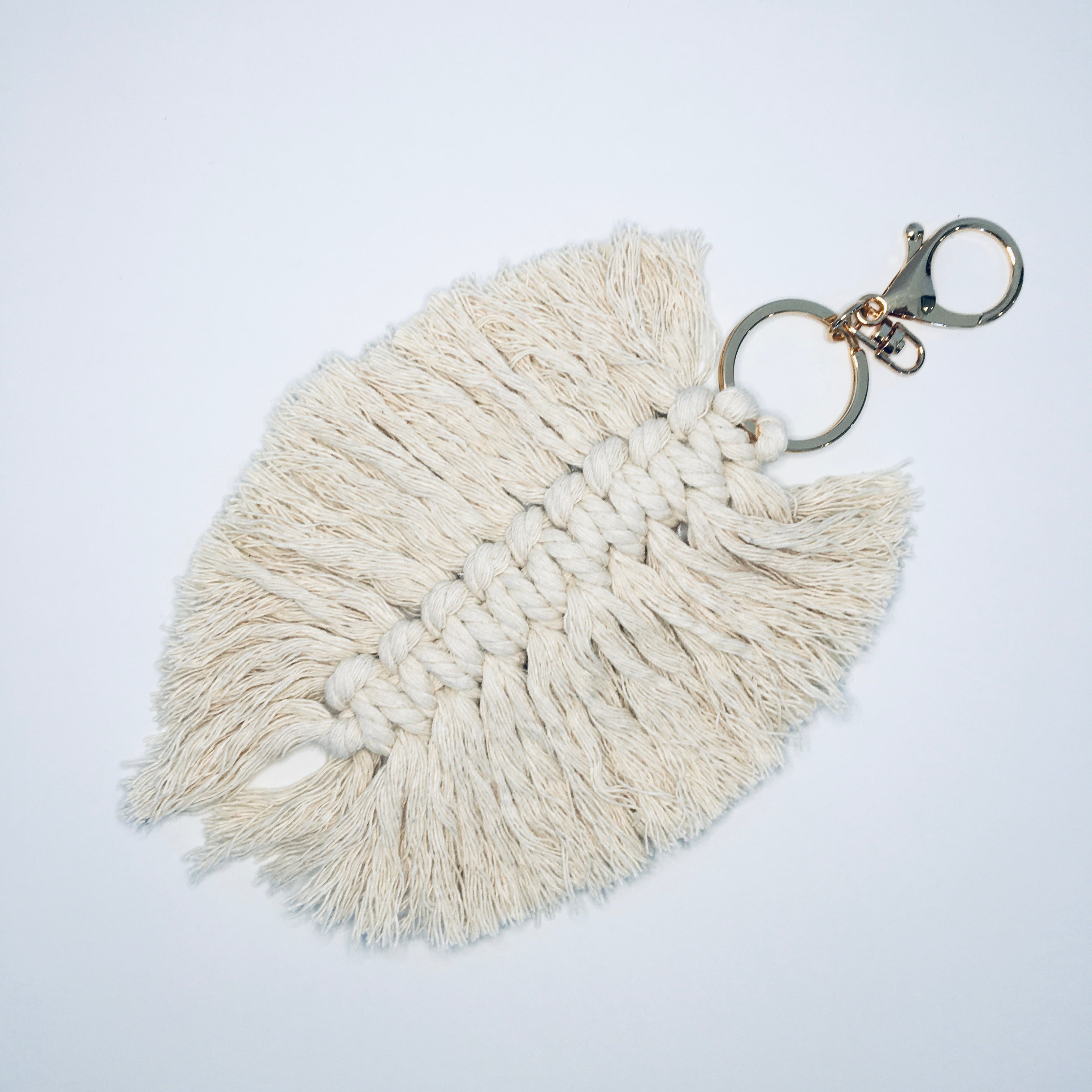 Key Ring - Natural Feather