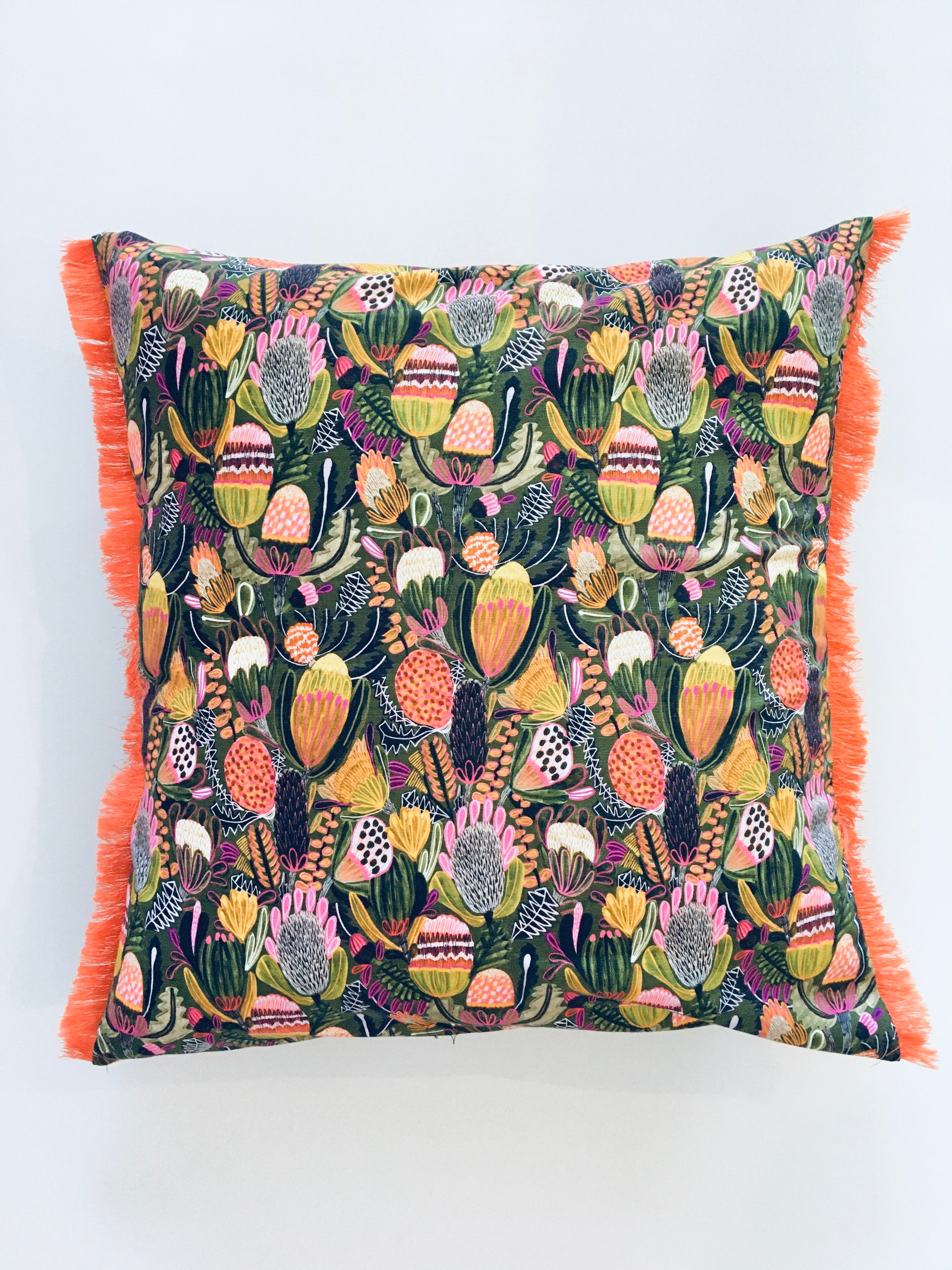 Deluxe Cushion Cover - Bush Banksia